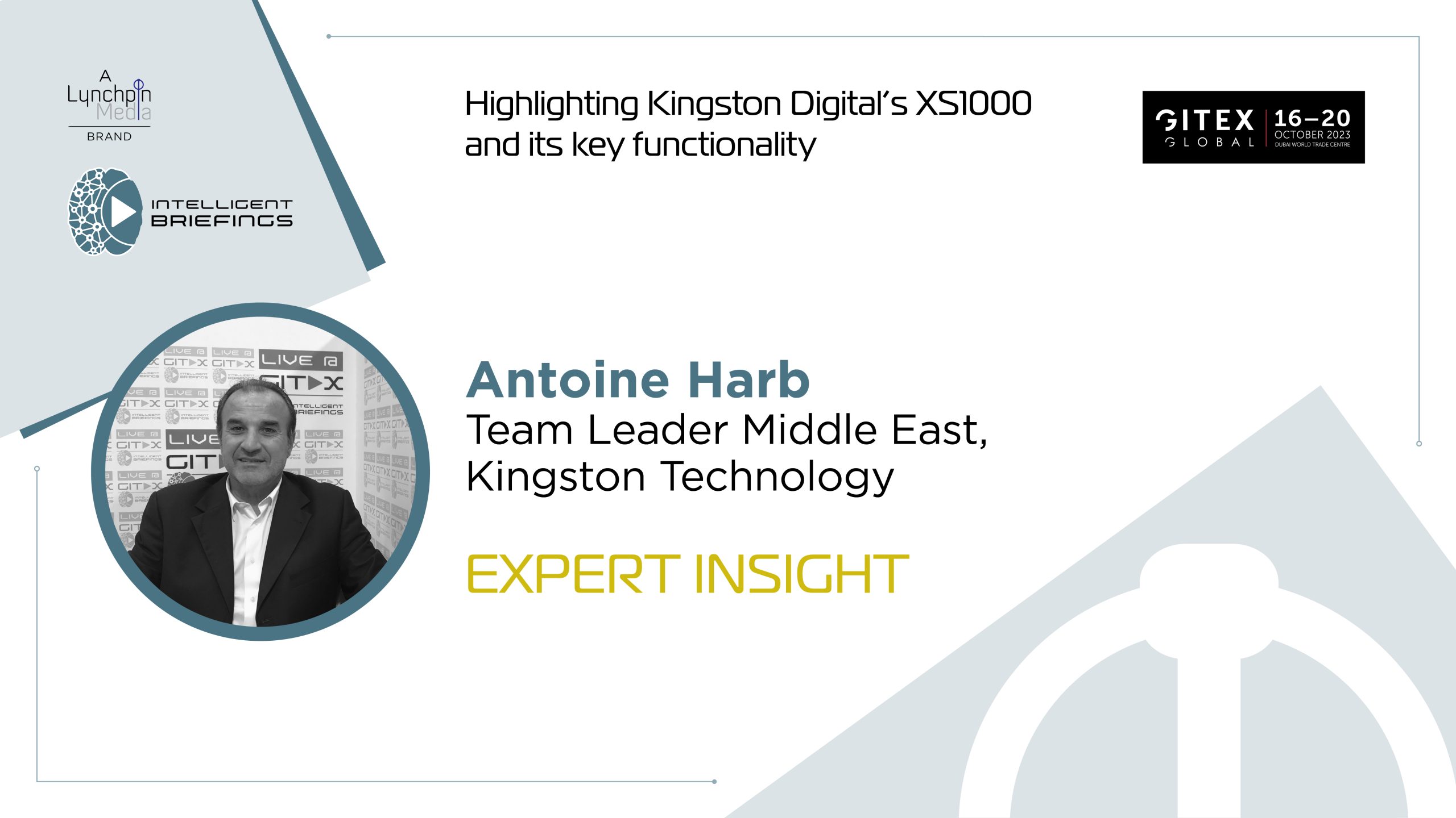 GITEX 2023: Antoine Harb, Team Leader Middle East, Kingston Technology