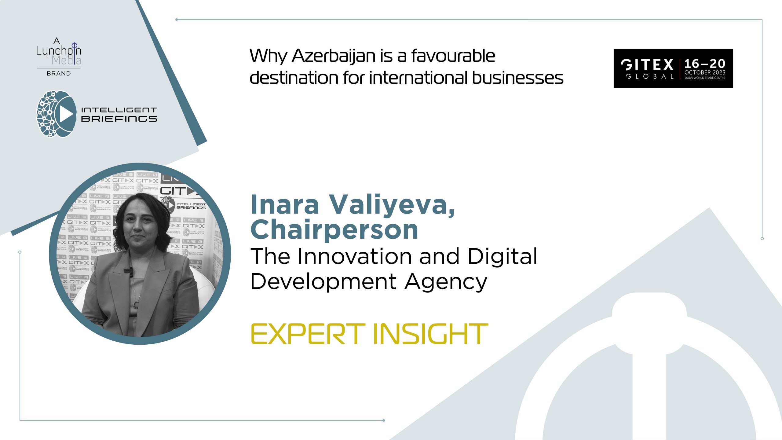 GITEX 2023: Inara Valiyeva, Chairperson, The Innovation and Digital Development Agency