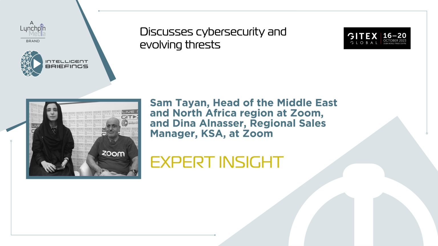 Tayan Riddall Cact GITEX 2023: Sam Tayan, Head of the Middle East and North Africa region ...