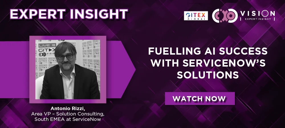 GITEX 2025: Antonio Rizzi, Area VP – Solution Consulting, South EMEA at ServiceNow
