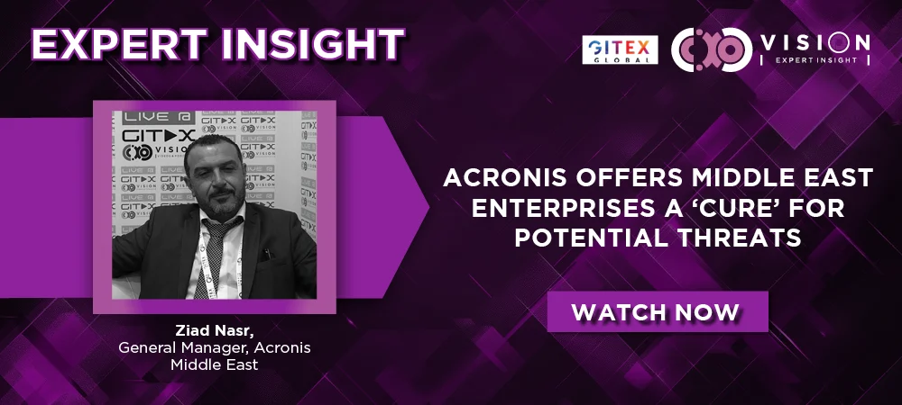 GITEX 2025: Ziad Nasr, General Manager, Acronis Middle East